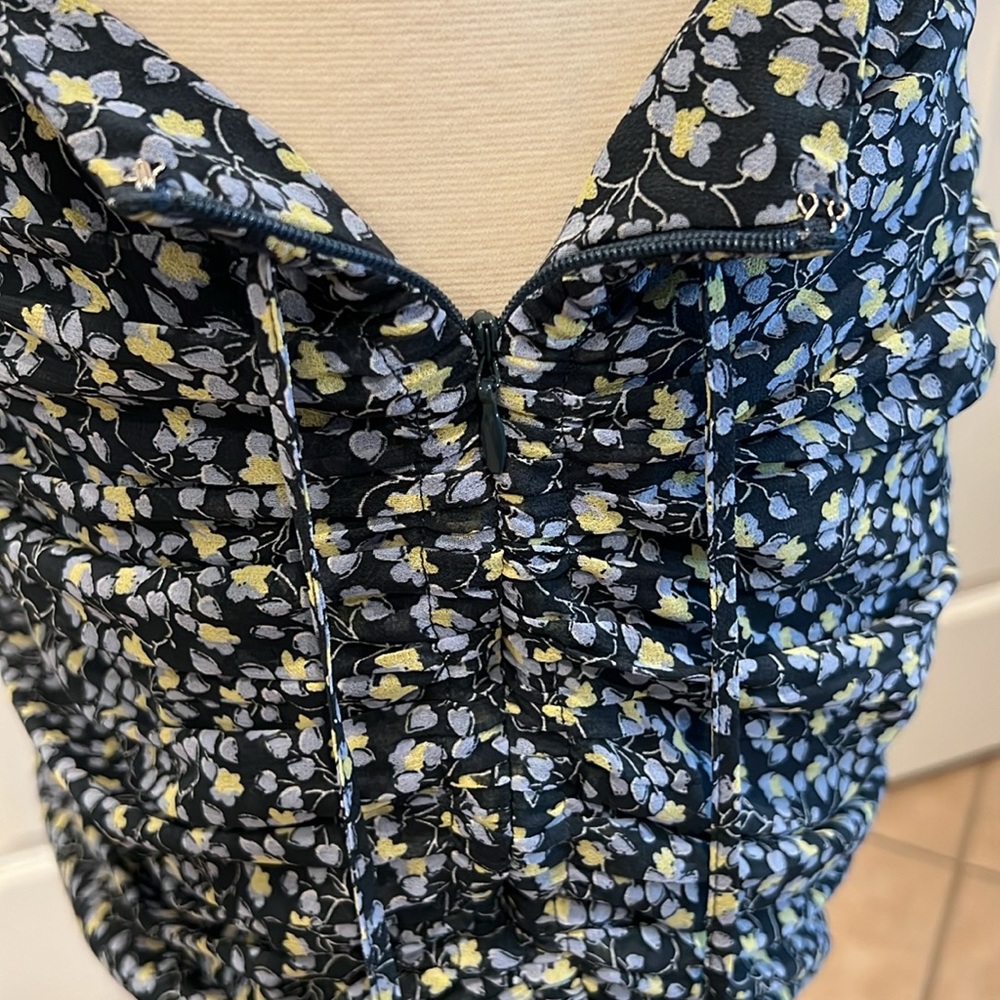 1. STATE Ruffled Ruched Seam Floral Mini Skirt - Picture 9 of 14
